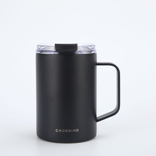 Insulated S/S Leakproof Ceramic Mug W Handle And Lid 400ml