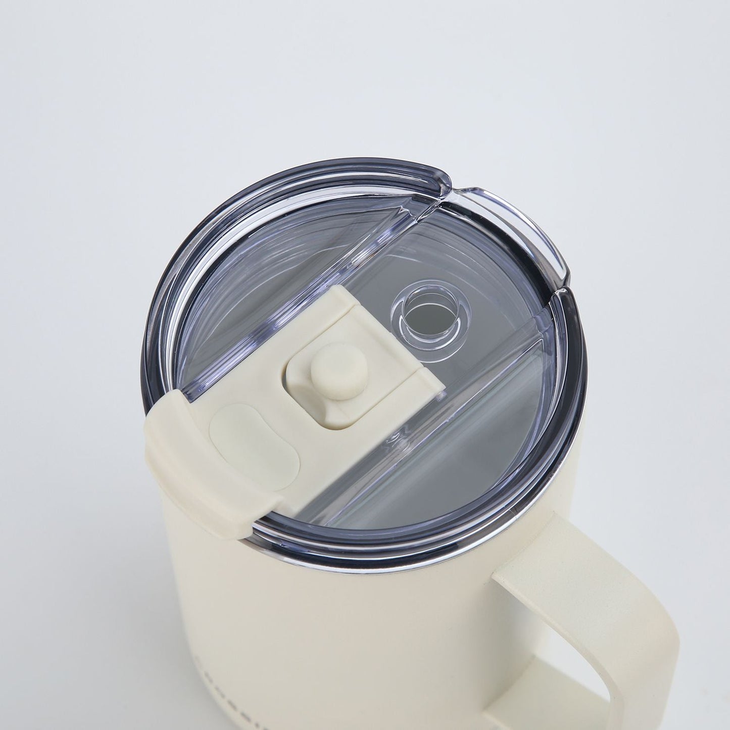 Insulated S/S Leakproof Ceramic Mug W Handle And Lid 400ml