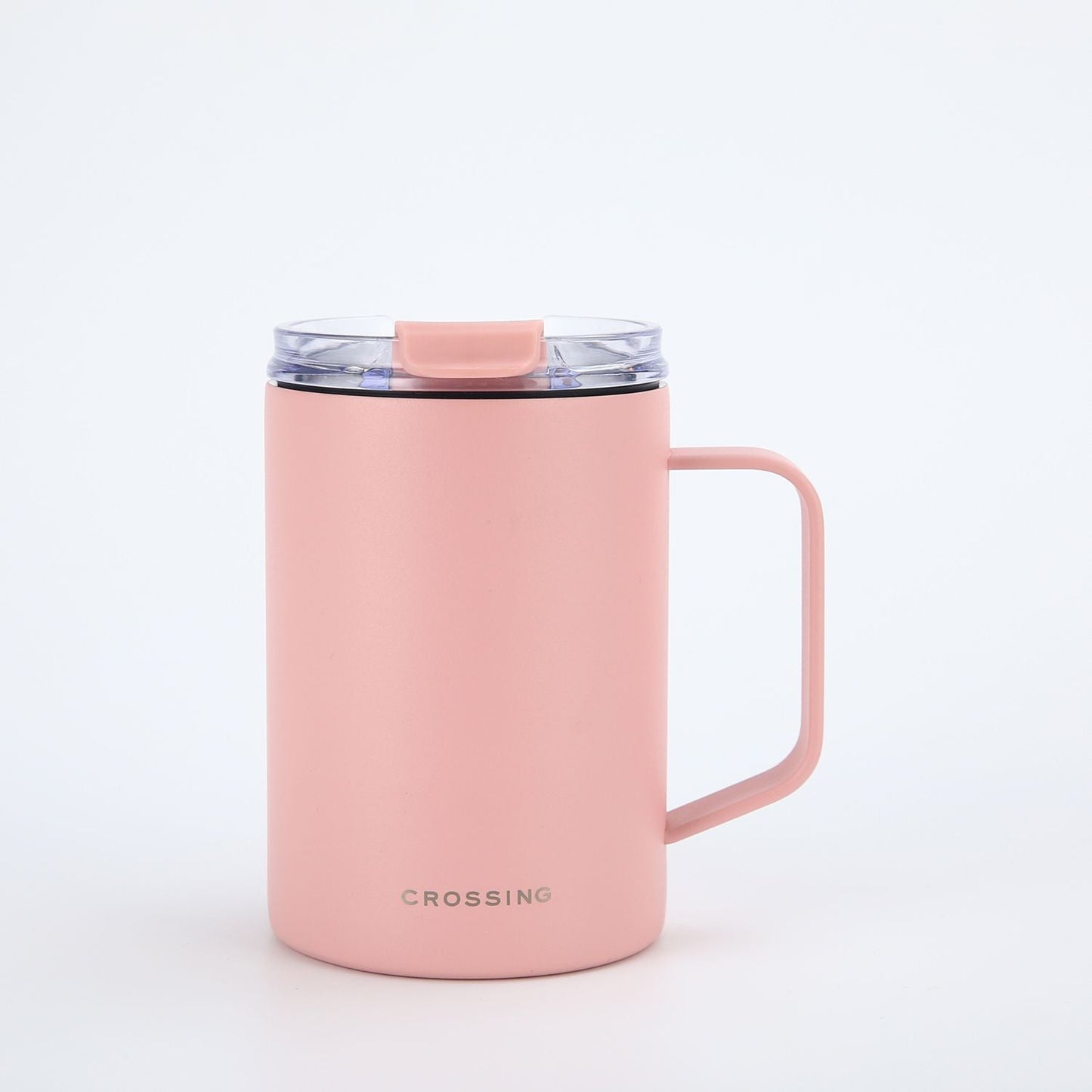 Insulated S/S Leakproof Ceramic Mug W Handle And Lid 400ml