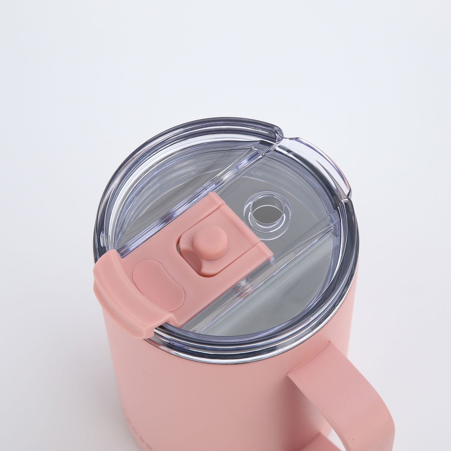 Insulated S/S Leakproof Ceramic Mug W Handle And Lid 400ml