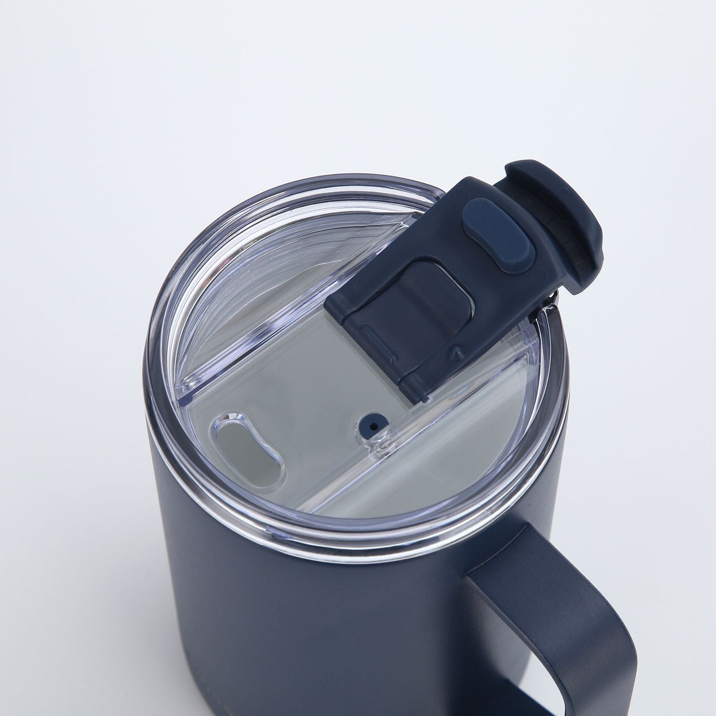 Insulated S/S Leakproof Ceramic Mug W Handle And Lid 400ml