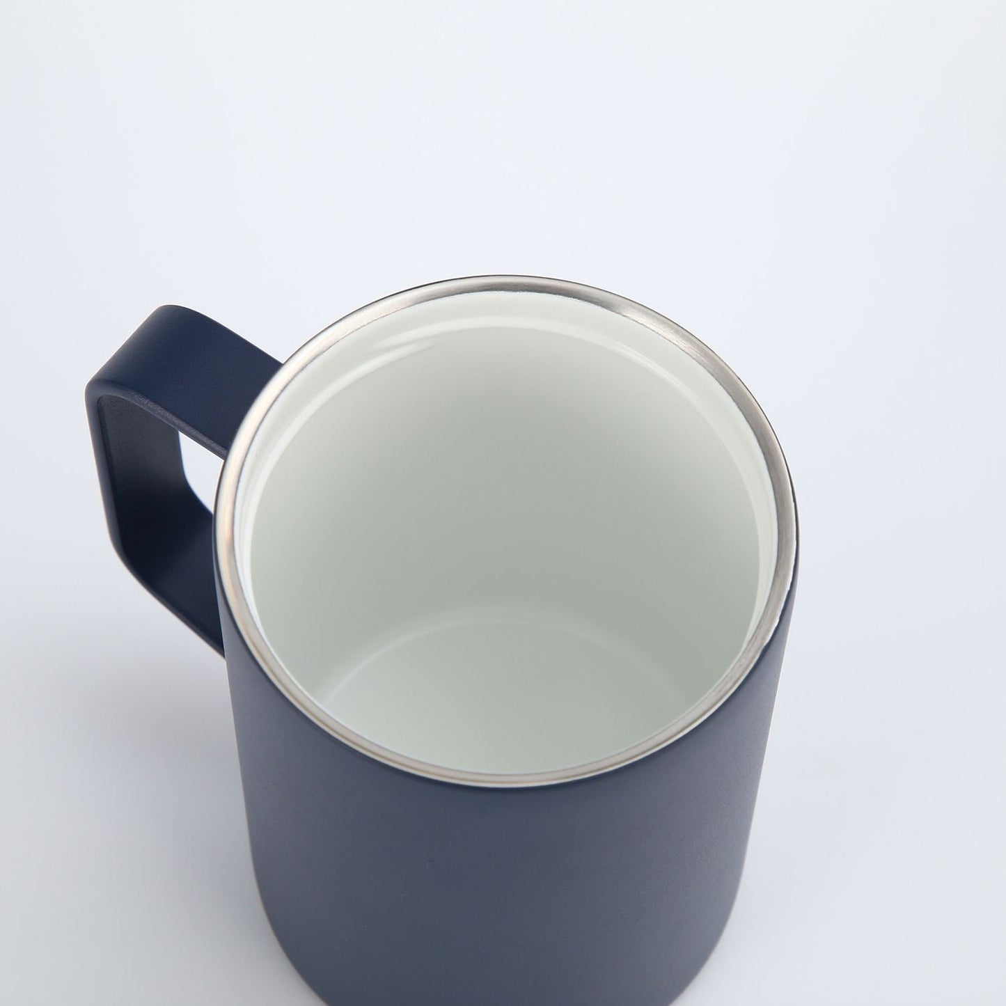 Insulated S/S Leakproof Ceramic Mug W Handle And Lid 400ml