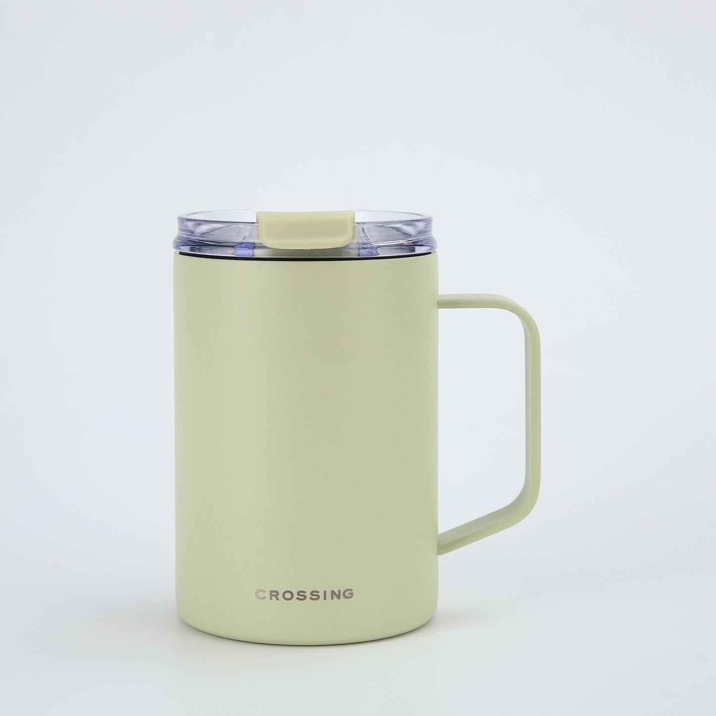 Insulated S/S Leakproof Ceramic Mug W Handle And Lid 400ml