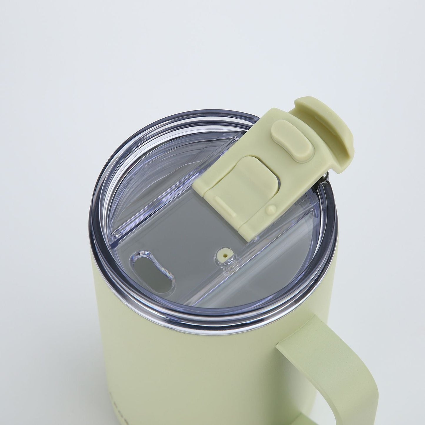 Insulated S/S Leakproof Ceramic Mug W Handle And Lid 400ml