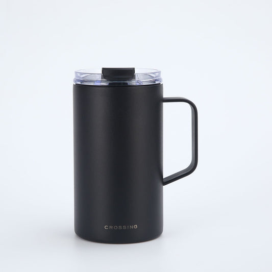 Insulated S/S Leakproof Ceramic Mug W Handle And Lid 500ml
