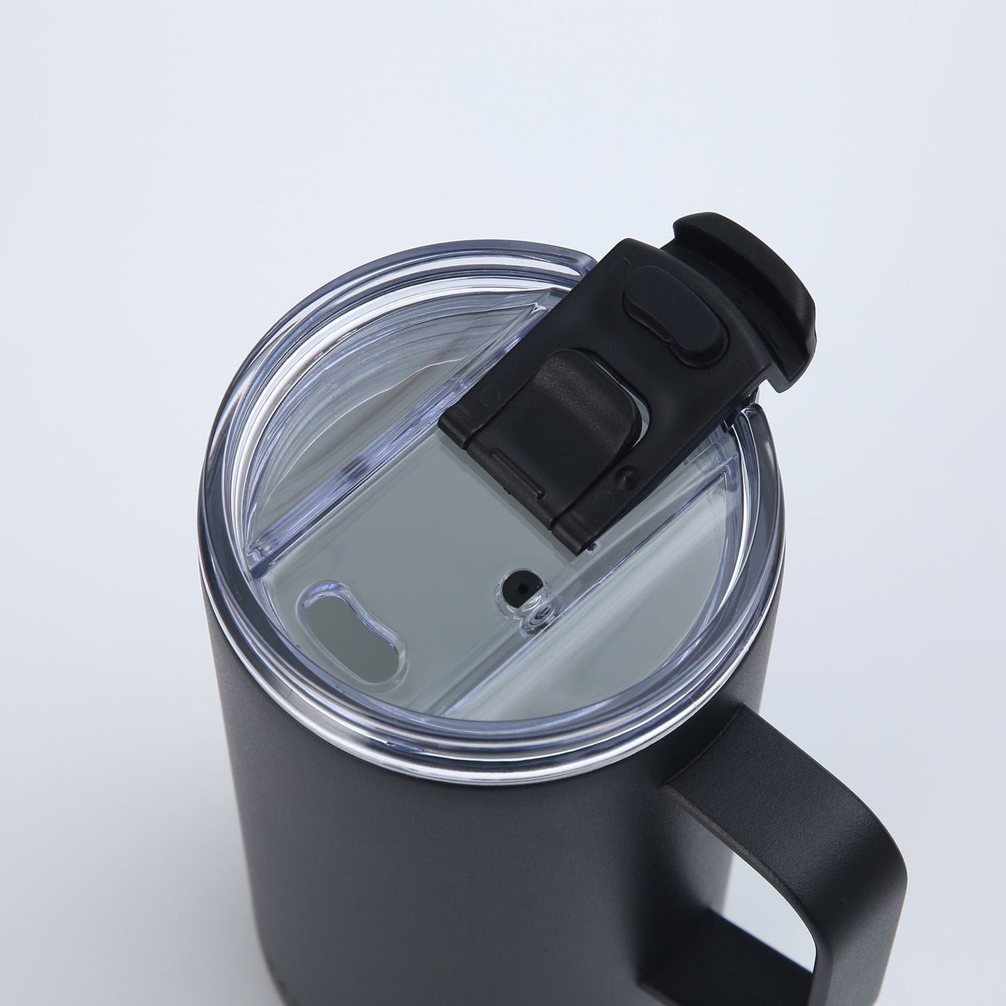 Insulated S/S Leakproof Ceramic Mug W Handle And Lid 500ml