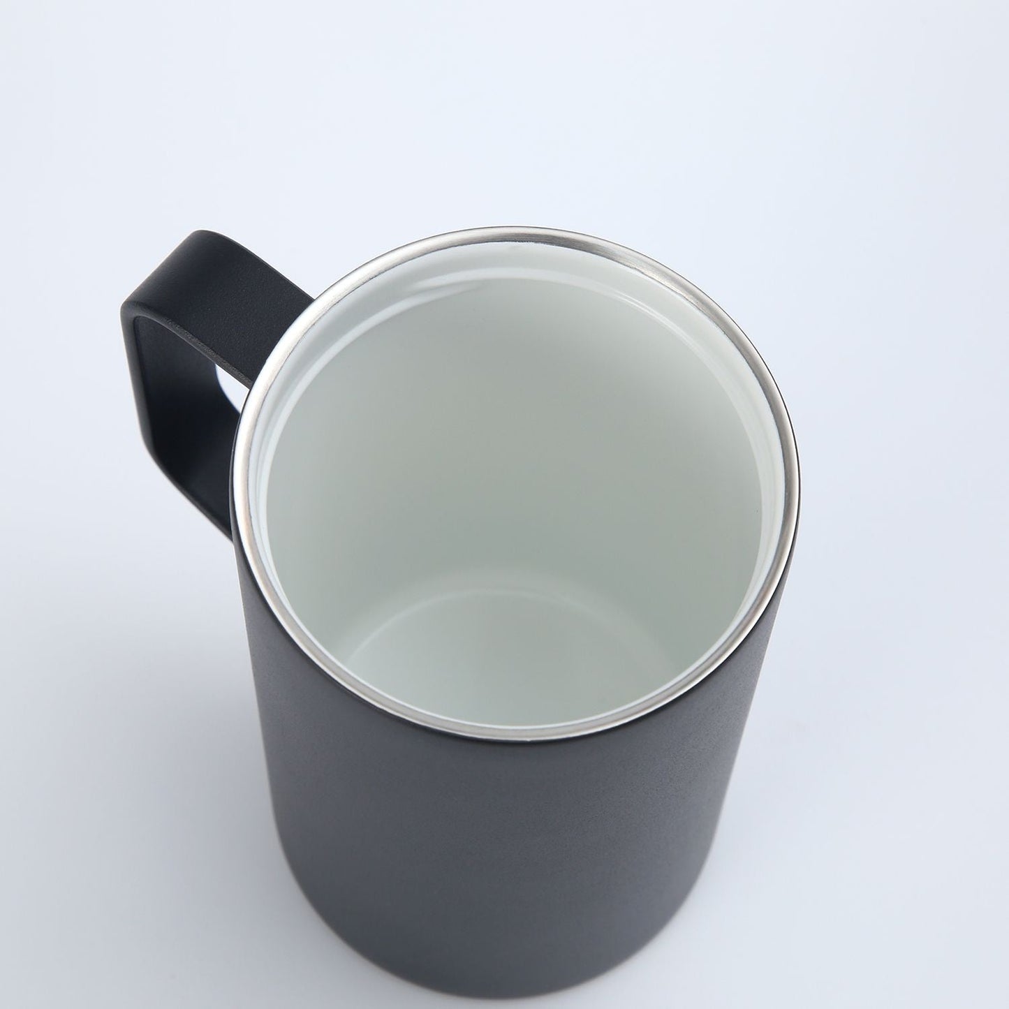 Insulated S/S Leakproof Ceramic Mug W Handle And Lid 500ml
