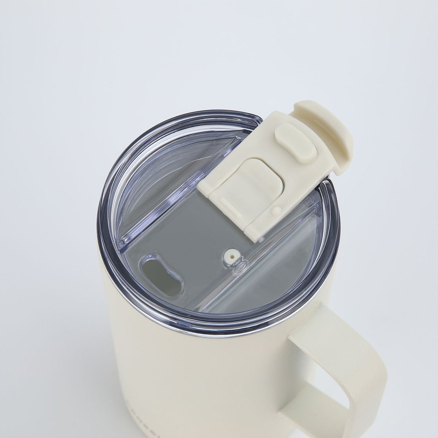 Insulated S/S Leakproof Ceramic Mug W Handle And Lid 500ml