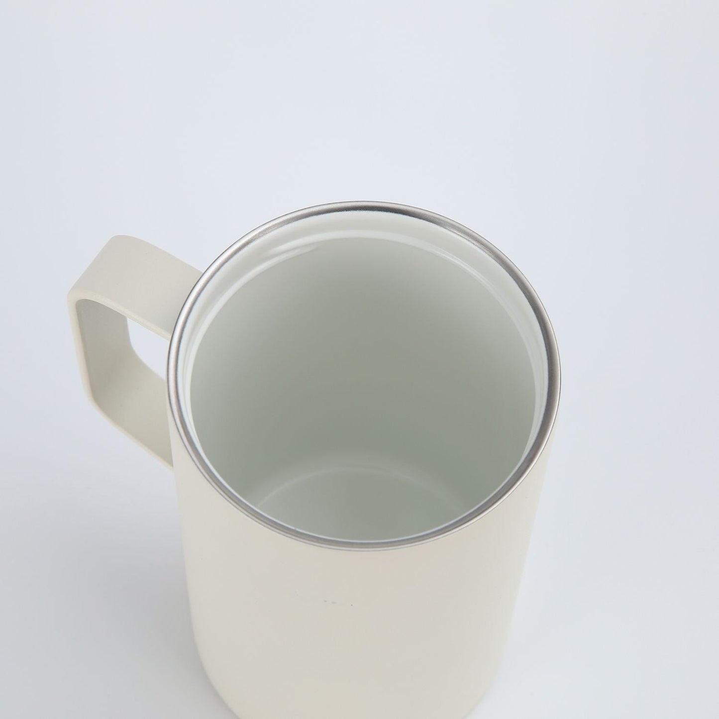 Insulated S/S Leakproof Ceramic Mug W Handle And Lid 500ml