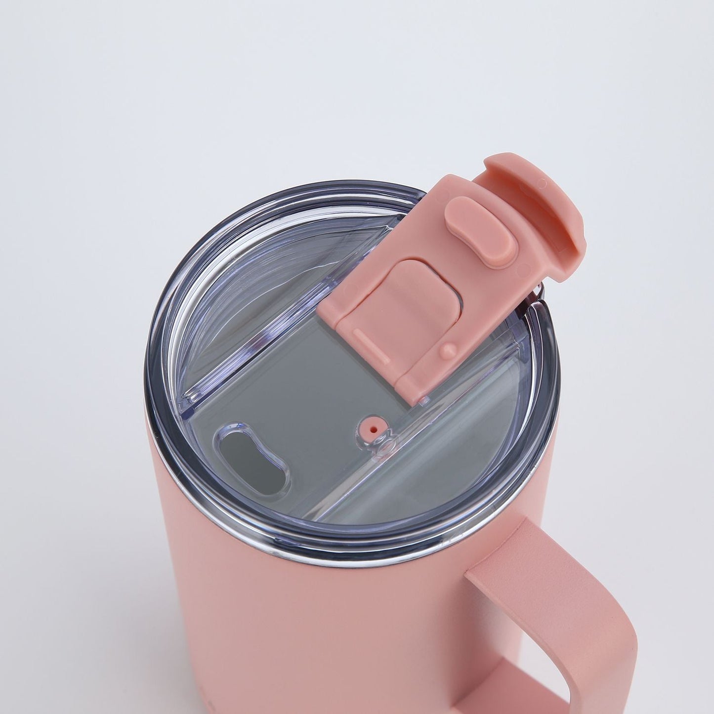 Insulated S/S Leakproof Ceramic Mug W Handle And Lid 500ml