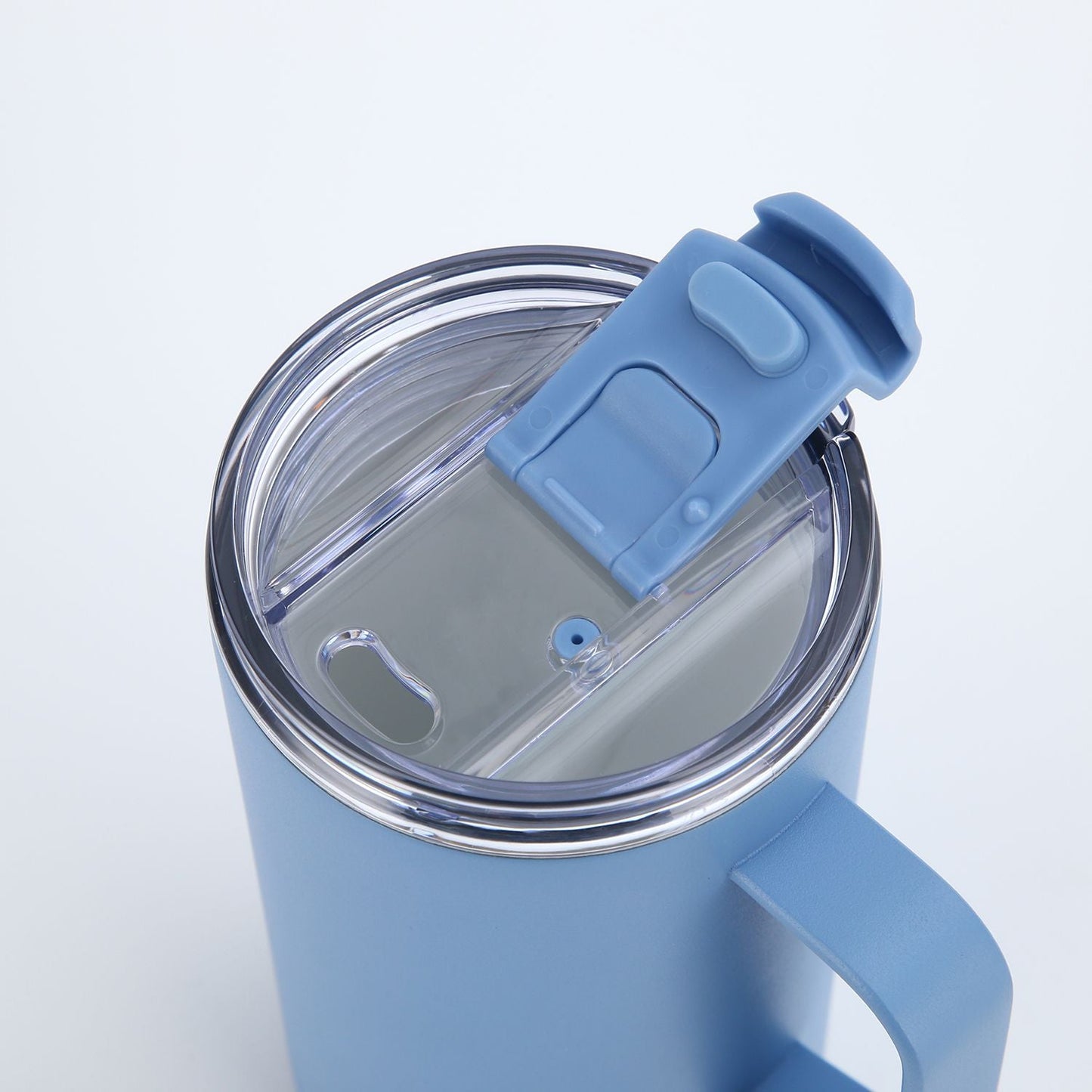 Insulated S/S Leakproof Ceramic Mug W Handle And Lid 500ml