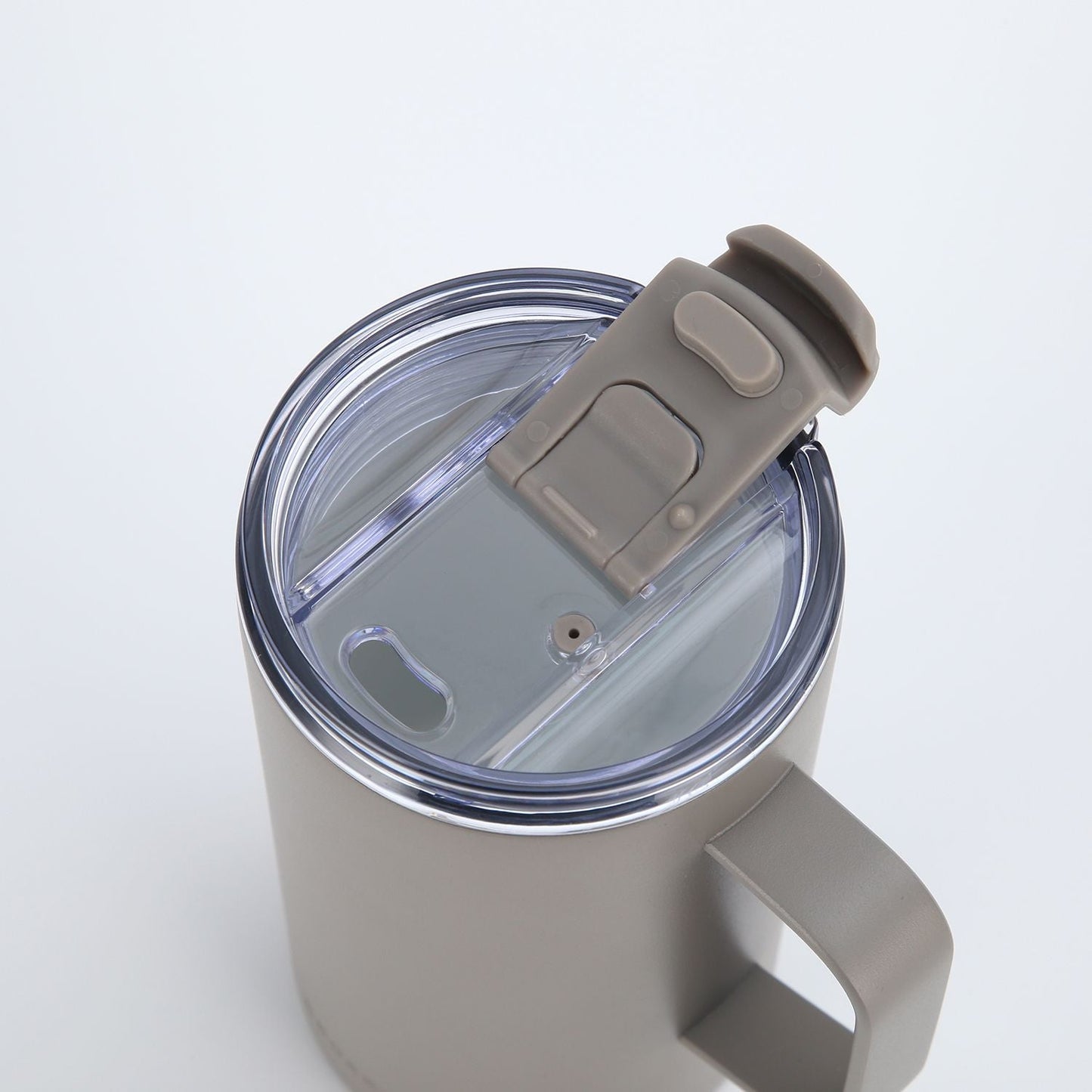 Insulated S/S Leakproof Ceramic Mug W Handle And Lid 500ml