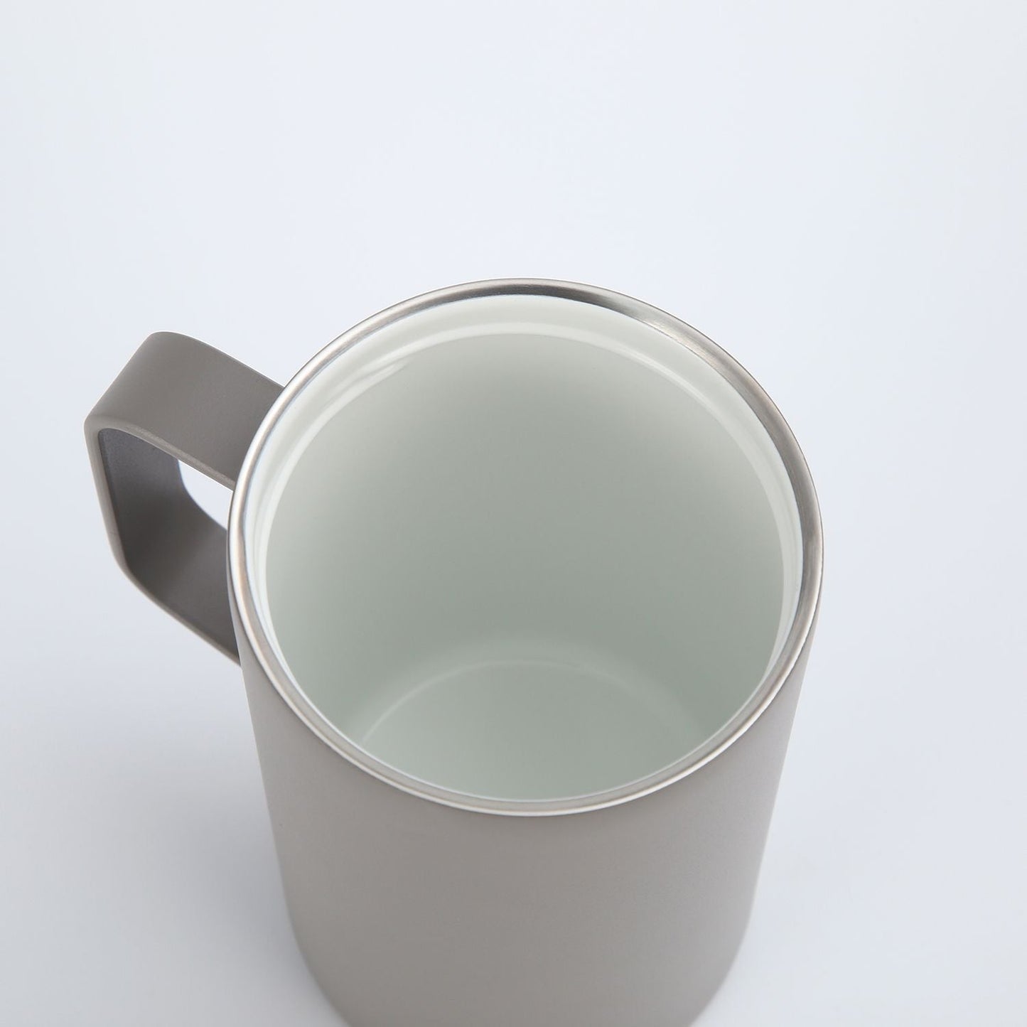 Insulated S/S Leakproof Ceramic Mug W Handle And Lid 500ml