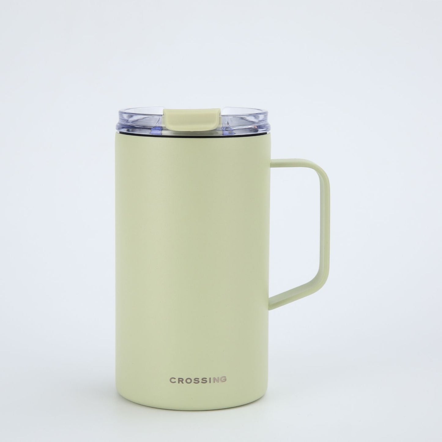 Insulated S/S Leakproof Ceramic Mug W Handle And Lid 500ml