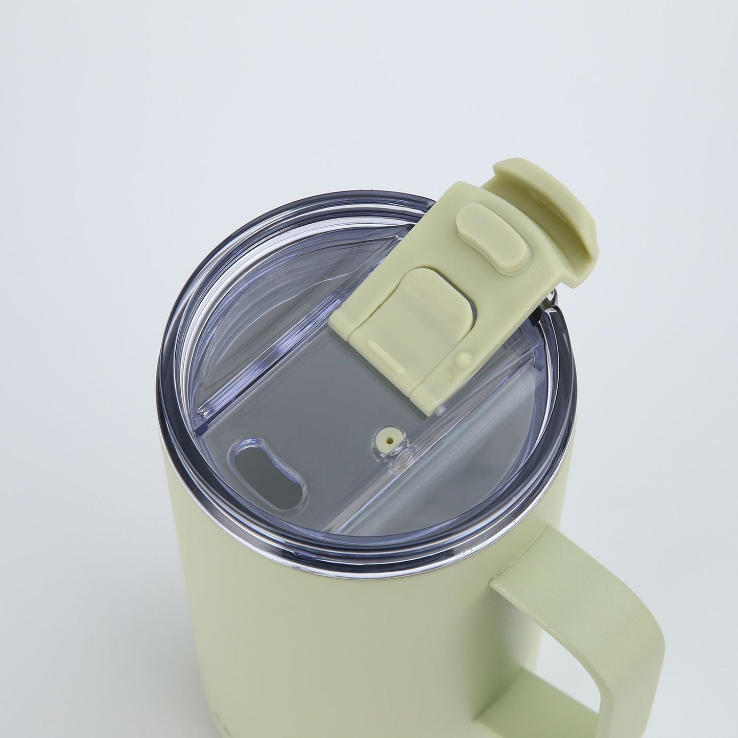 Insulated S/S Leakproof Ceramic Mug W Handle And Lid 500ml