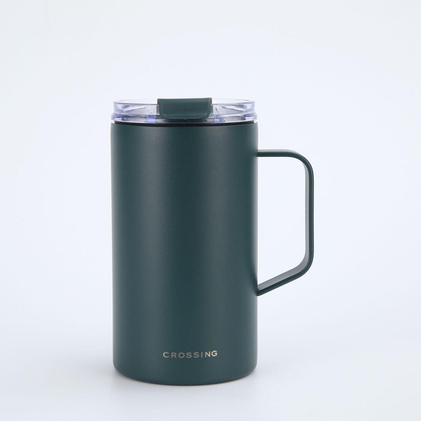 Insulated S/S Leakproof Ceramic Mug W Handle And Lid 500ml