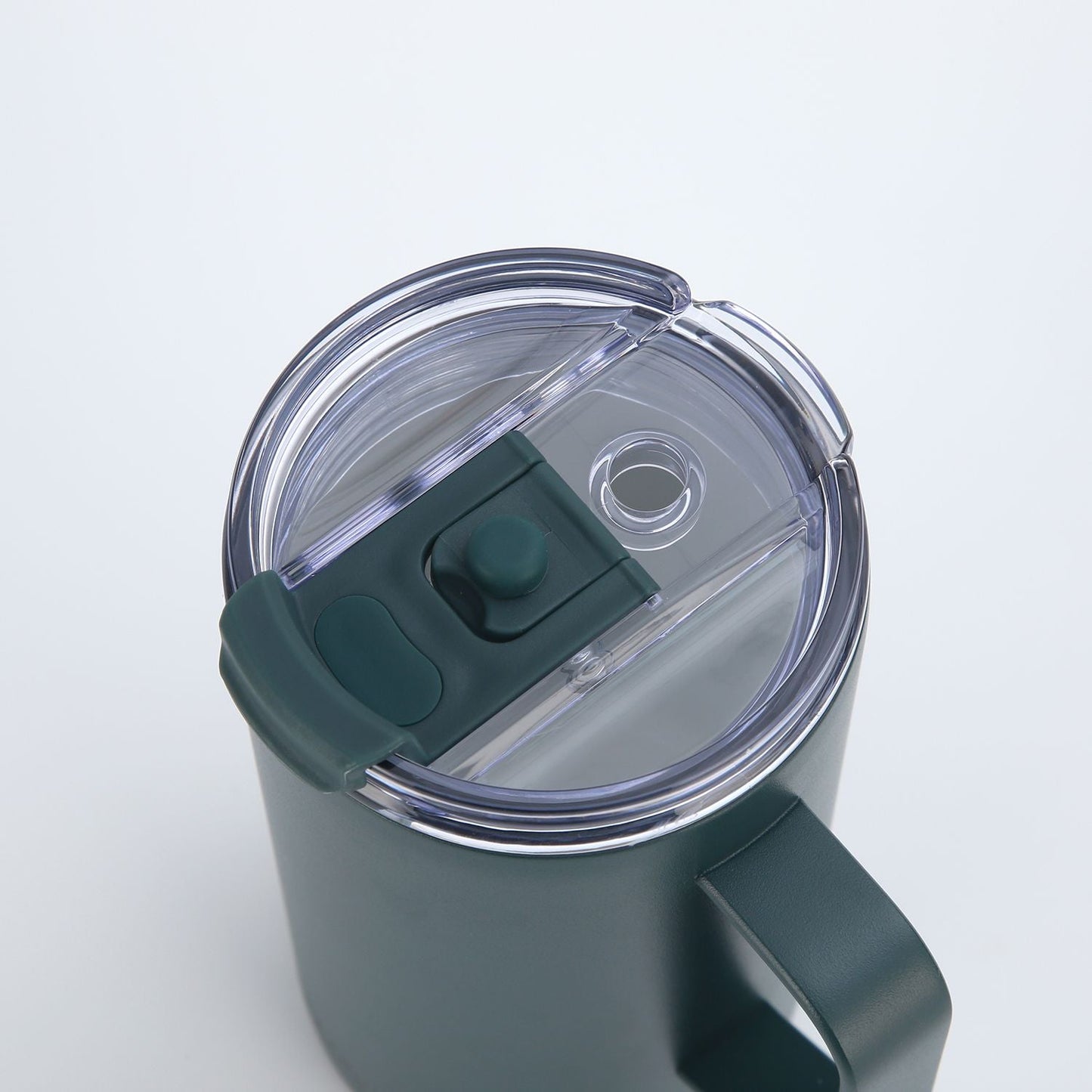 Insulated S/S Leakproof Ceramic Mug W Handle And Lid 500ml