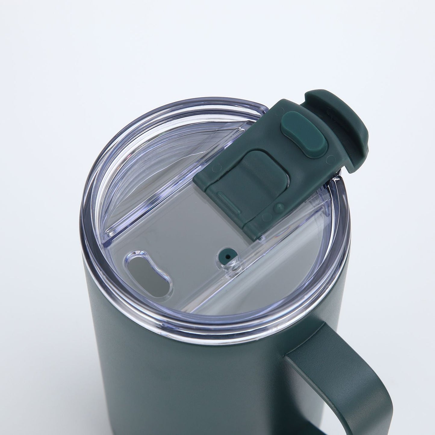 Insulated S/S Leakproof Ceramic Mug W Handle And Lid 500ml